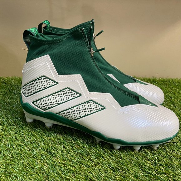 Adidas Nasty 2.0 Football Cleats GY1760 Men’s Size 11.5 White Green RARE NEW main image 4